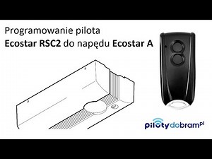 Programowanie pilota Ecostar RSC2 do napędu garażowego Ecostar A