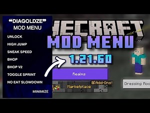 Diagolze Mod Menu 1.21.60 | Hack Client For Minecraft PE 1.21.60 New Update 2025