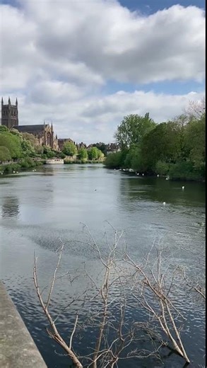Worcester with the Cathedral and the River Severn