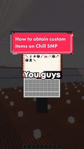 HOW to obtain CUSTOM ITEMS on the Chill SMP #minecraft #gaming #bedrock #chillsmp