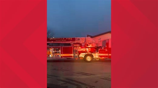 Roseville electric bus fire under investigation, causes brief road closure