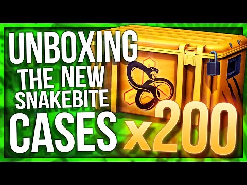 UNBOXING 200 SNAKEBITE CASES (NEW CASE UNBOXING)