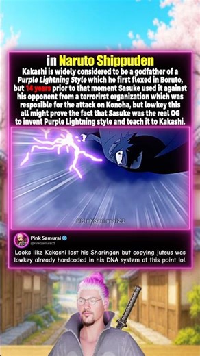 Sasuke Invents New Lightning Style in Naruto Shippuden