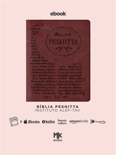 A Bíblia Peshitta, da BV Books, traz a Palavra de Deus traduzida diretamente dos antigos manuscritos aramaicos pelo Instituto Alef-Tav. Uma edição única para fortalecer sua fé. Confira e seja edificado! LEIA: https://books.mk/bibliapeshitta #MKBooks #Biblia #BibliaPeshitta #ebook | MK Music | Facebook