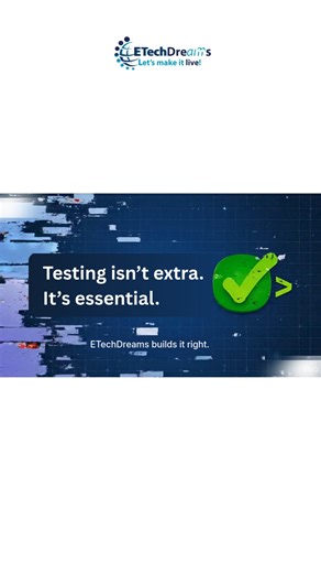 ETechDreams | One skipped test can cost trust, time, and users. Testing isn’t just about finding bugs. It’s about protecting the people who rely on your... | Instagram