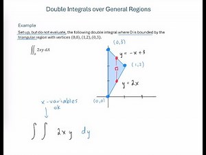 Double Integral over General Region - Set up 2 ways