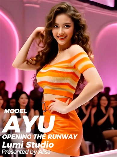 🧡 Name: Sunset Pop Glam Set ✨🍊🌅 👗 Silhouette A playful fashion-forward ensemble featuring an off-shoulder knitted crop top paired with a fitted high-waisted mini skirt. The silhouette celebrates youthful confidence while maintaining a polished runway appearance with strong visual balance. 🧵 Fabric Soft premium rib-knit fabric for the top combined with luxury faux leather for the skirt. The contrast between textured knitwear and sleek leather creates a dynamic contemporary fashion statement.