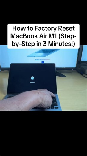 How to Factory Reset MacBook Air M1 (Step-by-Step in 3 Minutes!)#unlockmacbook #macbookpro #macbookhacks #ios