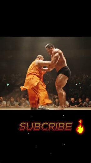 "Shocking Martial Arts Fight 😱 Monk vs Bodybuilder | Epic Crowd Reaction!"