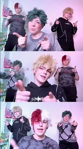 Turn it up for Baku’s bday💥🥦🧊#todoroki #bakudeku #bakugo #cosplay #myheroacademia #animecosplay