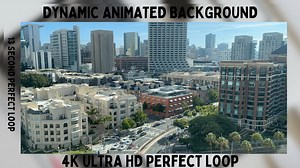 4K Animated Background Downtown City Scape | Streaming, Vtuber, Twitch, Youtube | Bonus Phone Wallpaper - Etsy UK