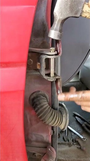 New Hinge Pin Installation #automobile #cars #tips