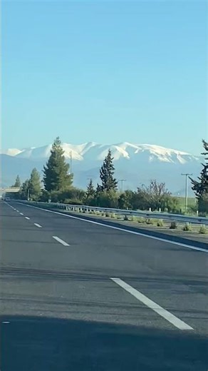 Η πιο " καθηλωτικη " θέα από την Εθνική!! ❄️🏔️ #Olympus #Greece #sorts