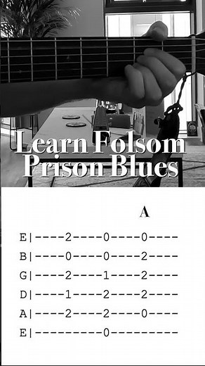 Learn Folsom Prison Blues by Johnny Cash #johnnycash #guitarlesson #guitartutorial #guitar