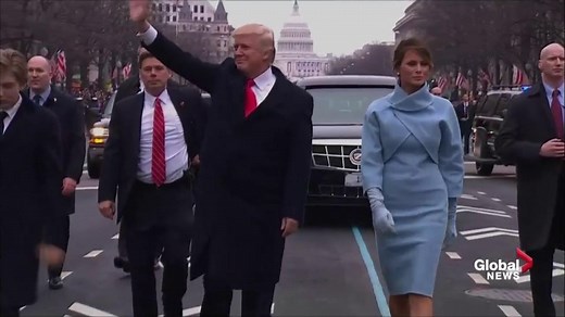 Trump Inauguration: Donald Trump gets out of motorcade to walk parade route