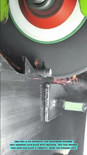 Practical Automatic Sharpening Technique for Giant Band Saw Blades #innovationtools