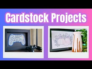 Easy Cricut Cardstock Projects: Print Then Cut Shadowbox Craft & Multi-Color Drawing Tutorial