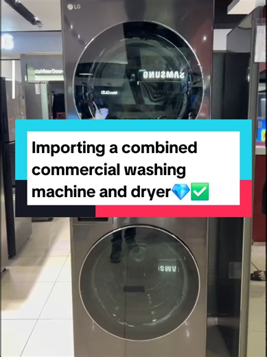 Combined Commercial Washing Machine and Dryer for Sale