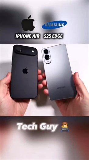 TECH GUY on Instagram: "iPhone Air vs Galaxy S25 Edge 🔥Speed Test Comparison:🥀🔥👨‍💻#foryou #iphone #apple #samsung #speedtest"