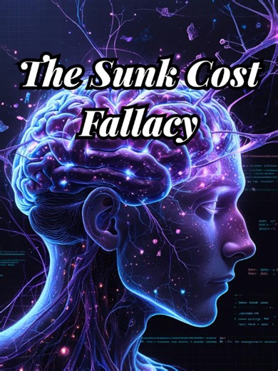 The Sunk Cost Fallacy: When You Keep Going… Just Because You Started. This is The Sunk Cost Fallacy: a cognitive bias where people continue investing in a losing endeavor because they’ve already committed resources—even when quitting is the rational choice. It’s not logic. It’s loss aversion: the pain of “wasting” what’s already gone feels worse than losing more. From dead-end relationships to doomed startups, the sunk cost fallacy keeps us trapped in cycles of escalation of commitment—because w