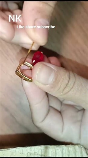 how to make easy hand made earrings #tutorial