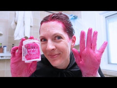 Punky Colour Flamingo Pink on Brown vs. Bleached Hair