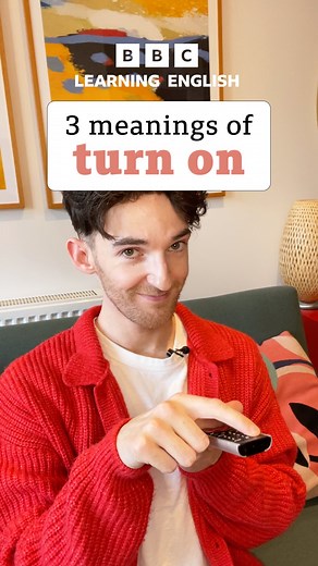 The phrasal verb ‘turn on’ can mean more than just switching on a light! 💡 😱 Watch Andrew explain three meanings quickly! After you’ve watched the video, test yourself with this question below. 👇 What’s the meaning of turn on in this sentence: “My friend turned me on to this amazing series - I couldn’t stop watching it!” 📺 😁 #learningenglish #phrasalverbs #englishlesson #englishvocabulary #englishlanguage #turnon #vocab #englishteacher | BBC Learning English