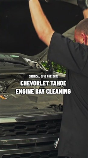 MUST WATCH Engine Bay Cleaning! #chemicalguys #engine #tahoe #cleaning #detailing