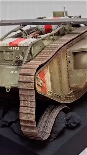 British Heavy Tank 1:35 WW1 Part 3🤩 #painting #scalemodel #miniature #3dprinting #military #tank