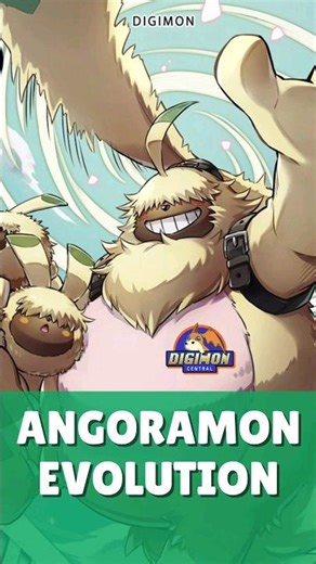 Angoramon Evolution Line #Shorts