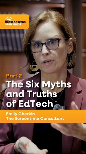 Close Screens Open Minds on Instagram: "Emily Cherkin, educator and The Screentime Consultant, continues her evidence before Parliament: dismantling the six Myths of EdTech and evidencing its Truths. (Contd) Myth 3: EdTech can close the achievement gap Truth 3: EdTech worsens inequities Myth 4: EdTech is safe for children Truth 4: EdTechproducts harm children Myth 5: EdTech prepares kids for a technological future Truth 5: Children need skills, not EdTech Myth 6: We can’t fight EdTech. It’s too 