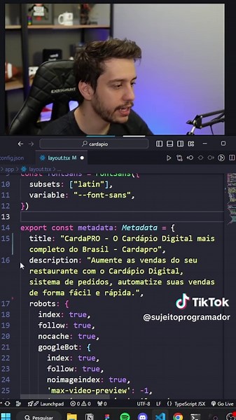 Desenvolver projeto com Next JS e indexar no Google
