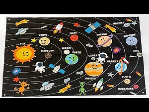 Kids Space Videos | Learn About Planets, Dwarf Planets And More! | Solar System Felt Storyboard