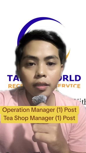 Job Openings for Operation and Tea Shop Manager