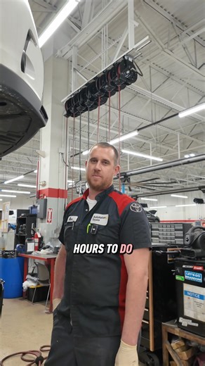 A 2019 Highlander came in for an oil leak and our multi point inspection tracked it down to the oil pan. We resealed and retorqued everything so it is back on the road again at AutoNation Toyota Weston. #CarService #Toyota #Cars | AutoNation Toyota Weston