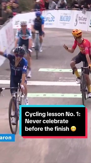 The Dangers of Celebrating Too Early in Cycling Races