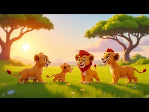 🦁 Lion Poem for Kids | King of the Jungle Rhyme