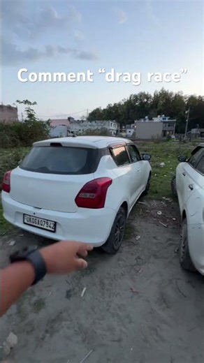 Comment drag race 🔥 #automobile #car #carreview #trending #swift #comment