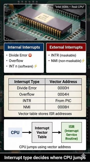 8086 Interrupt Types & Vector Table Explained | Fast Exam Revision