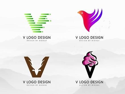 V字母logo的千变万化，你最喜欢哪一个？#logo设计 #标志设计 #品牌设计 #商标设计