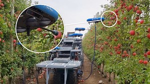 43K views · 62 reactions | Tech companies in Israel have designed fruit-picking drones and tree-pollinating 'paddles' to make farms more efficient at a time of worker shortages and climate change. In Chile, flying robots use artificial intelligence and machine learning to detect ripe apples before pulling the fruit from the tree. | Insider News | Facebook