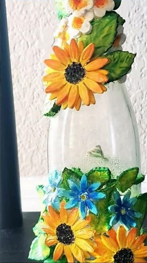 Clay Art on Glass #ClayArt #clay #claycraft #clayartist
