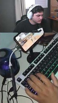 He set up a live stream using his cell phone.