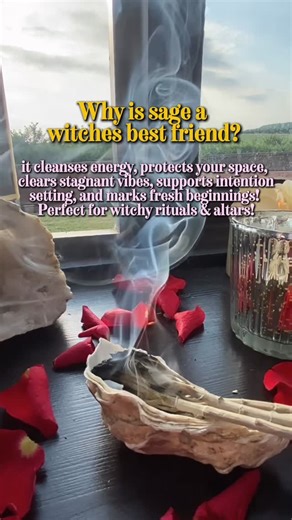 Small Town Witches✨ on Instagram: "The 12 Days of Witchmas 🔮✨ On Day 8, sage smoke fills the air as we cleanse our space, protect our energy, and set intentions for peace, clarity, and balance… especially with 2026 around the corner!💫 Make sure to follow us for more witchy content, behind the scenes and updates on our upcoming web-series “Small Town Witches”🎥🎬✨ #smalltownwitches #witchyvibes #filmedintheuk #shortfilm #feelingwitchy #behindthescenes #production #magic #moviemagic #witchtok #s