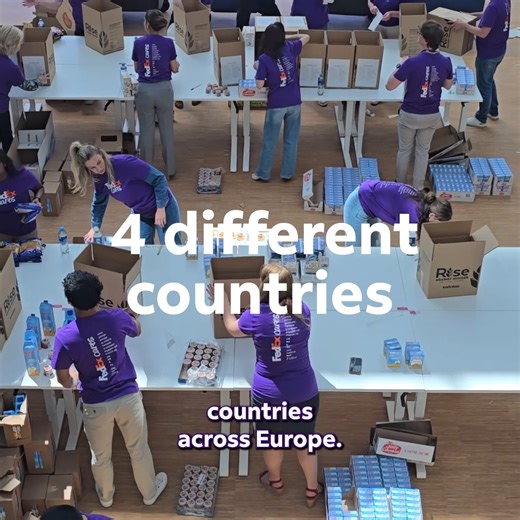 In collaboration with Rise Against Hunger we hosted food kit packaging events across the Netherlands, Portugal, Poland, and the UK, bringing together FedEx team members to support those who need it most. Thanks to their dedication, we packed over 2,200 food kits for Ukrainian families in need. From assembly lines to shared laughs, each moment was a step toward making a real difference - one meal at a time. #FedExCares #RiseAgainstHunger | FedEx