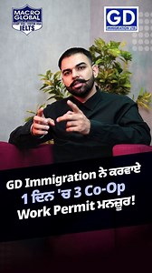 393K views · 10K reactions | Back-to-back Co-Op Work Permit approvals — 3 in just 1 day! Looking to level up your future while you study? Apply for your Co-Op Work Permit with GD Immigration today!  204-891-5005 || 437-245-2828  Unit 220-2 County Court Blvd, Brampton, Ontario, Canada . . . #GDImmigration #CoOpWorkPermit #Canada #StudyAndWork #WorkPermitApproved #CareerInCanada #VisaExperts | Macro Global Moga | Facebook