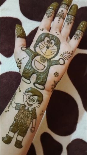 “Doraemon x Mehndi = Pure Nostalgia 🥹💫”