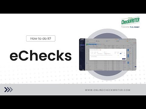 Easily send an eCheck or Email Check | Using OnlineCheckWriter.com – Powered by Zil Money