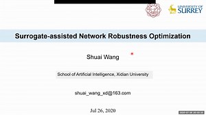 NICE Seminar(2020-07-26):SA Network Robustness OPT (Dr.Shuai Wang)