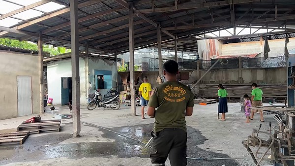 Thailand: Enorme python gevangen na het eten van kip op bouwterrein